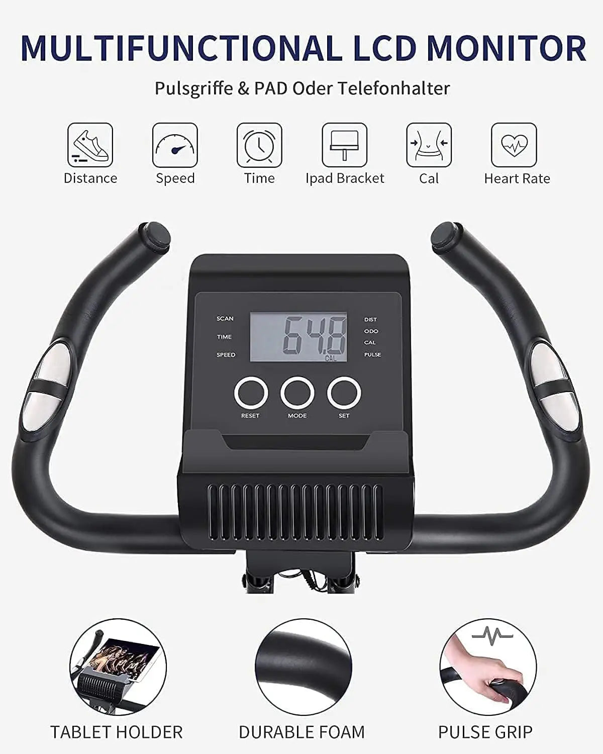 Exercise Bike - Folding Stationary Bike 