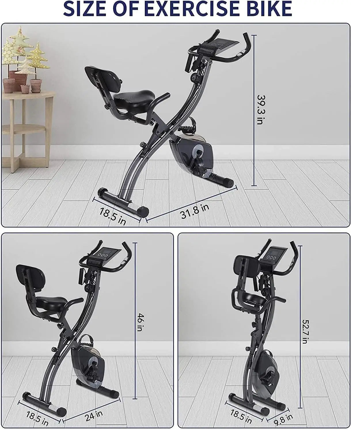 Exercise Bike - Folding Stationary Bike 