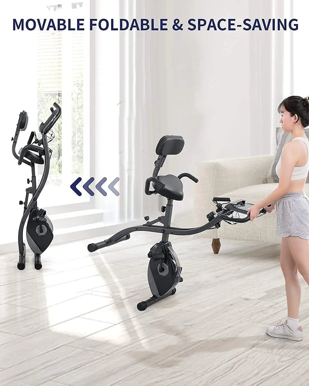 Exercise Bike - Folding Stationary Bike 
